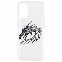 Чехол для Oppo Reno 4 Dragon - PrintSalon