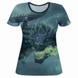 Жіноча 3D футболка Dragon - PrintSalon