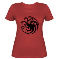 Женская футболка Dragons 3 - PrintSalon