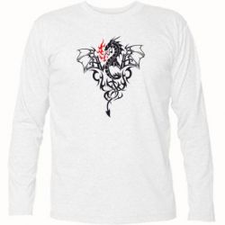 Футболка с длинным рукавом Дракон - PrintSalon