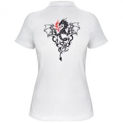 Женское поло Дракон - PrintSalon