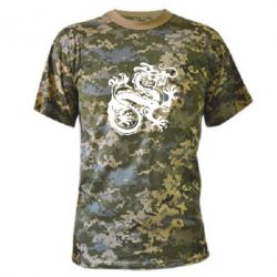 Камуфляжная футболка Дракон - PrintSalon