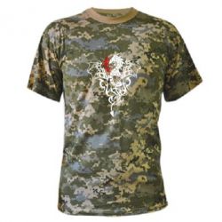 Камуфляжная футболка Дракон - PrintSalon