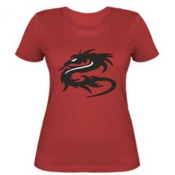Женская футболка Дракон - PrintSalon