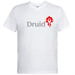 Мужская футболка  с V-образным вырезом Druid Orc - PrintSalon