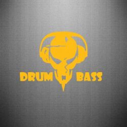 Наклейка Drumm Bass - PrintSalon