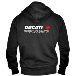 Мужское худи на молнии Ducati Perfomance - PrintSalon