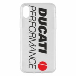 Чехол для iPhone X/Xs Ducati Perfomance - PrintSalon