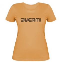 Женская футболка Ducati Vintage - PrintSalon