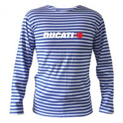 Тельняшка с длинным рукавом Ducati - PrintSalon