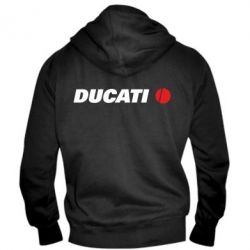 Мужское худи на молнии Ducati - PrintSalon