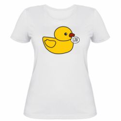 Женская футболка Утка матерится - PrintSalon