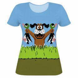 Женская футболка 3D Duck Hunt-PrintSalon Женская футболка 3D Duck Hunt