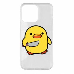 Чохол для iPhone 14 Pro Max Duckling With A Knife - PrintSalon
