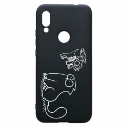 Чехол для Xiaomi Redmi 7 Два кота - PrintSalon