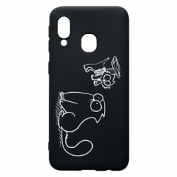Чехол для Samsung A40 Два кота - PrintSalon