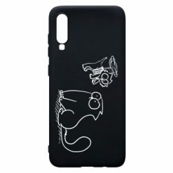 Чехол для Samsung A70 Два кота - PrintSalon