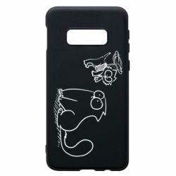 Чехол для Samsung S10e Два кота - PrintSalon