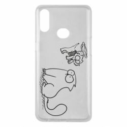 Чехол для Samsung A10s Два кота - PrintSalon