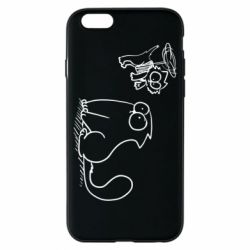 Чехол для iPhone 6/6S Два кота - PrintSalon