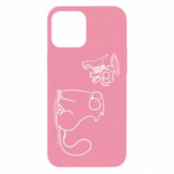 Чехол для iPhone 12 Pro Max Два кота - PrintSalon