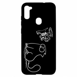 Чехол для Samsung A11/M11 Два кота - PrintSalon