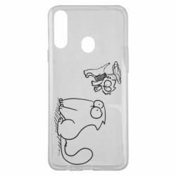 Чехол для Samsung A20s Два кота - PrintSalon
