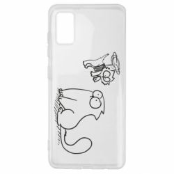 Чехол для Samsung A41 Два кота - PrintSalon
