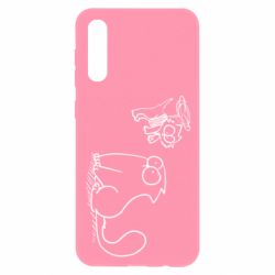 Чехол для Samsung A50 Два кота - PrintSalon
