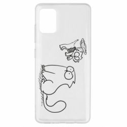 Чехол для Samsung A51 Два кота - PrintSalon