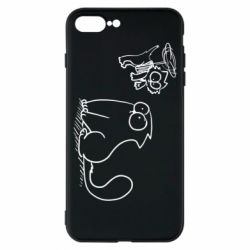 Чехол для iPhone 7 Plus Два кота - PrintSalon