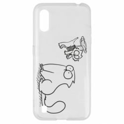 Чехол для Samsung A01/M01 Два кота - PrintSalon