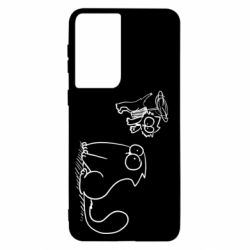 Чехол для Samsung S21 Два кота - PrintSalon