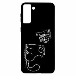 Чехол для Samsung S21 Ultra Два кота - PrintSalon