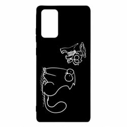 Чехол для Samsung Note 20 Два кота - PrintSalon