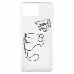 Чехол для Oppo A73 Два кота - PrintSalon