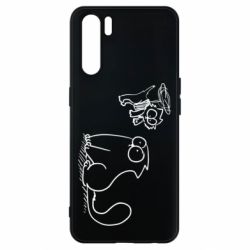 Чехол для Oppo A91/Reno3 Два кота - PrintSalon