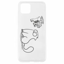 Чехол для Oppo A92s Два кота-PrintSalon Чехол для Oppo A92s Два кота