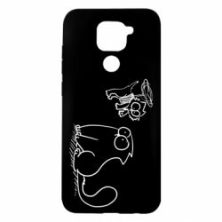 Чехол для Xiaomi Redmi Note 9/Redmi 10X Два кота - PrintSalon