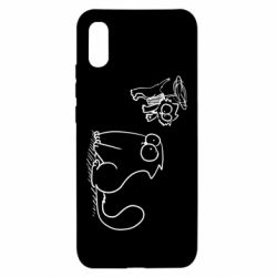 Чехол для Xiaomi Redmi 9a Два кота - PrintSalon