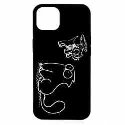 Чехол для iPhone 14 Два кота-PrintSalon Чехол для iPhone 14 Два кота
