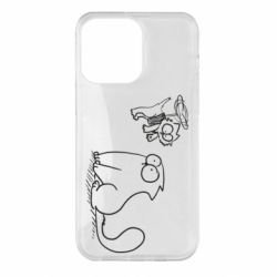 Чехол для iPhone 14 Pro Max Два кота - PrintSalon
