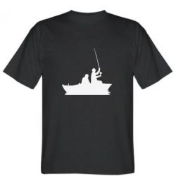 Мужская футболка Stedman Два рыбака на лодке - PrintSalon