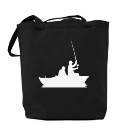 Эко-сумка Два рыбака на лодке - PrintSalon