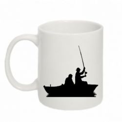 Чашка 320ml Два рыбака на лодке