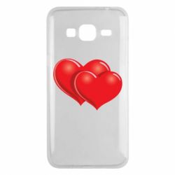 Чехол для Samsung J3 2016 Два сердца - PrintSalon