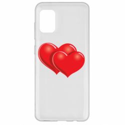 Чехол для Samsung A31 Два сердца - PrintSalon