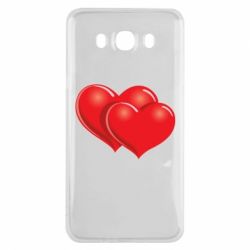 Чехол для Samsung J7 2016 Два сердца - PrintSalon
