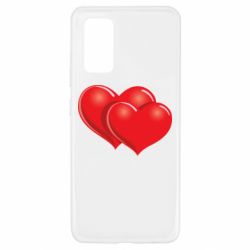 Чехол для Samsung A32 4G Два сердца - PrintSalon