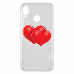 Чехол для Huawei P Smart Plus 2018 Два сердца - PrintSalon